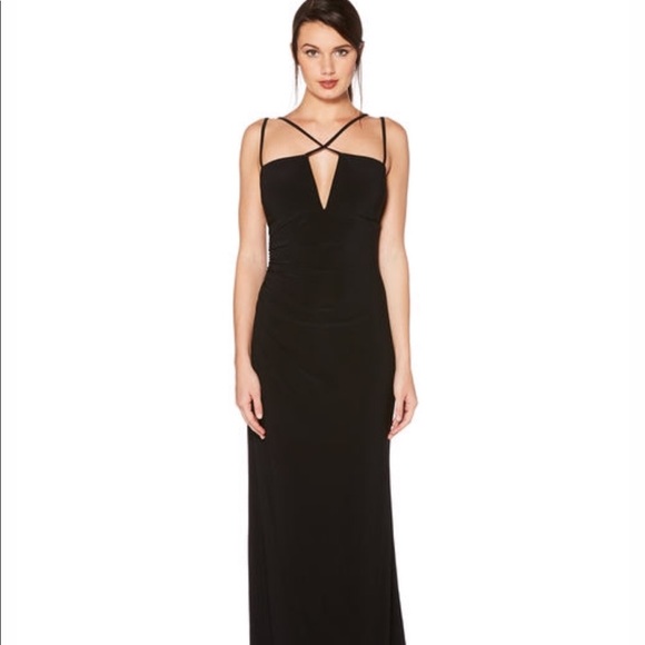 Laundry By Shelli Segal Dresses & Skirts - Laundry Shelli Segal Jersey Criss Cross Black Gown